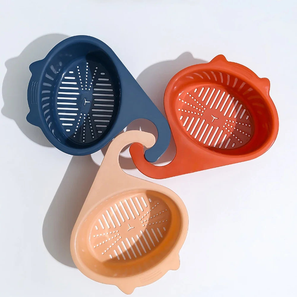 Kitchen Sink Drain Basket Multifunctional Cat Shape Faucet Filter Basket Shelf For Fruit And Vegetable Organizer Kitchen Gadgets