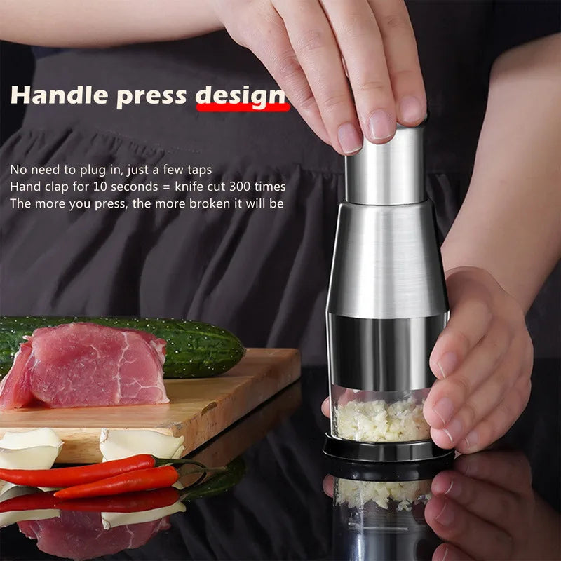 Garlic Crusher Onion Chopper Manual Garlic Press Machine Garlic Squeezer Fruit Vegetable Chopper Kitchen Tool