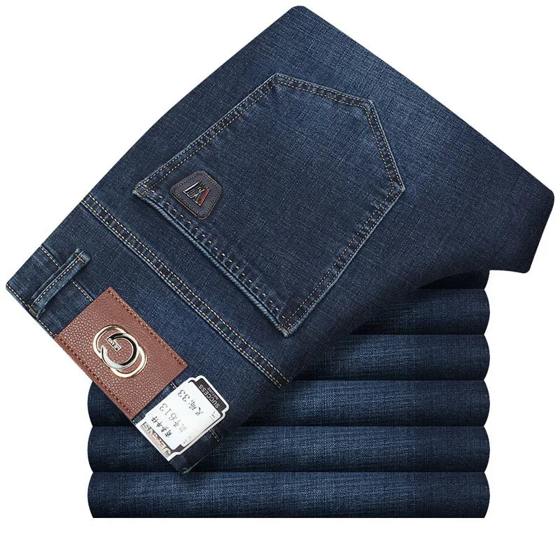 Black Jeans Men Stretch Brand Denim Trousers Male Pants Cowboys Elastic Extra Long Jeans Plus Size Blue Big Tall Mens Clothing
