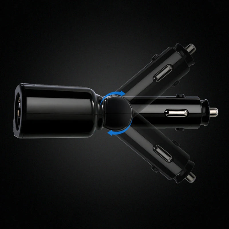 3.1A USB Car Charger Dual Cigarette Lighter Socket Splitter For Phone Tablet DVR Power Adapter Auto Electronics with LCD Display