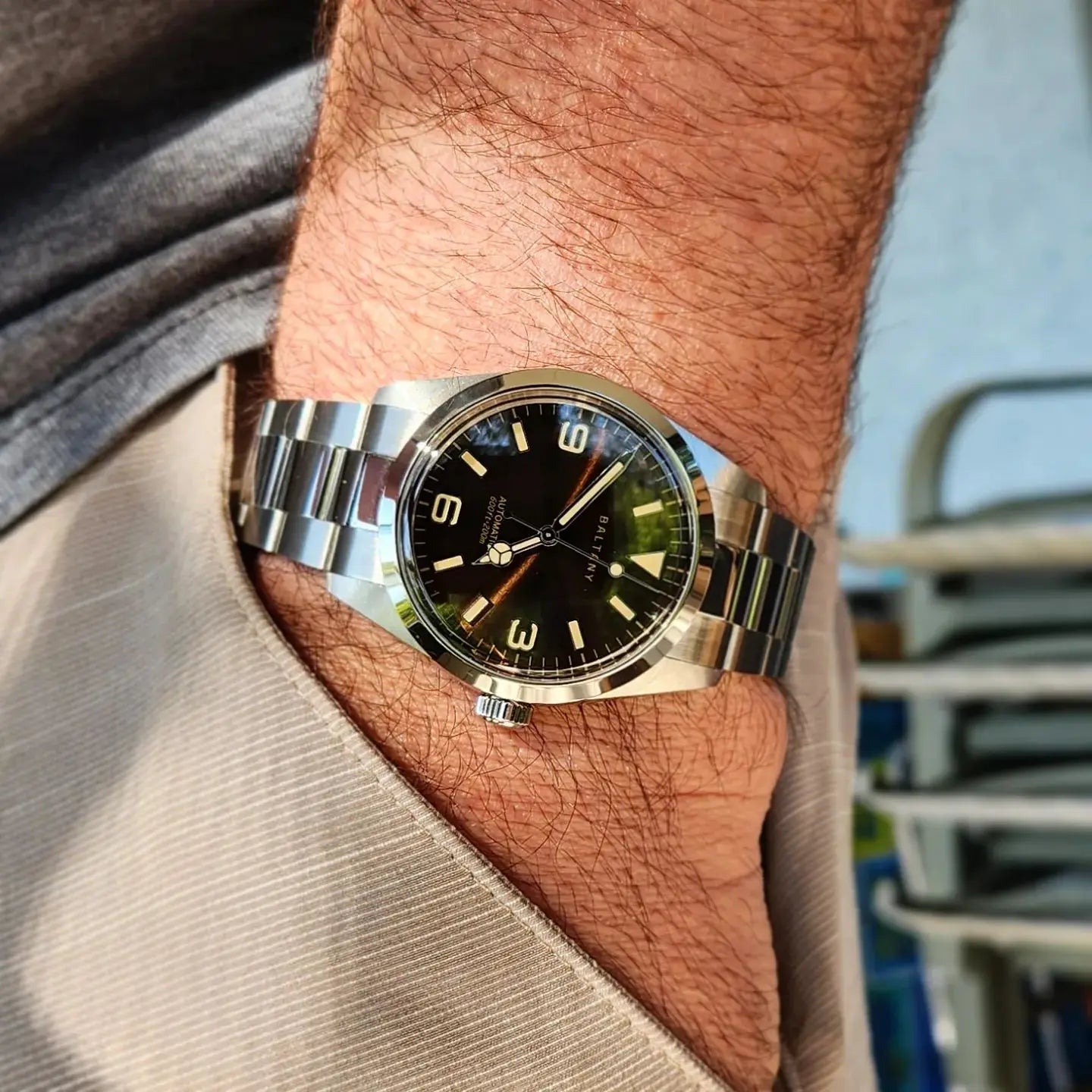Baltany Explorer pays tribute to men's mechanical watch, top grade sapphire stainless steel 200M waterproof and luminous watch f