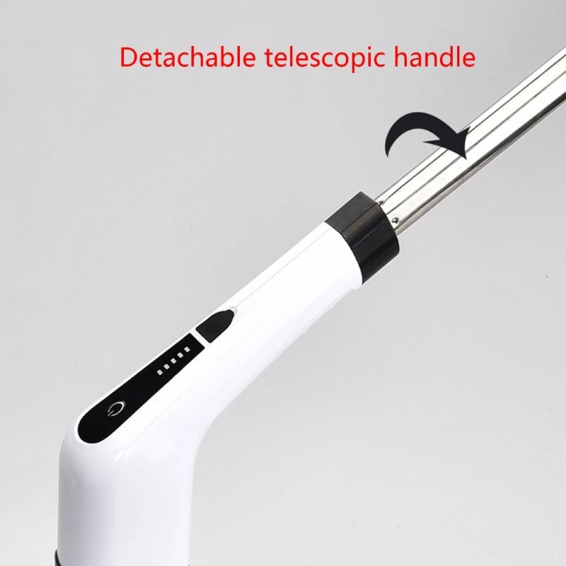 Electric Spin Scrubber Cordless Bathroom Cleaning Brush Adjustable Extension