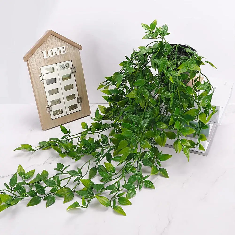 Artificial Hanging Plants Small Fake Potted Plants For Indoor Outdoor Shelf Wall Decor Aesthetic Room Decoration Garden Decor