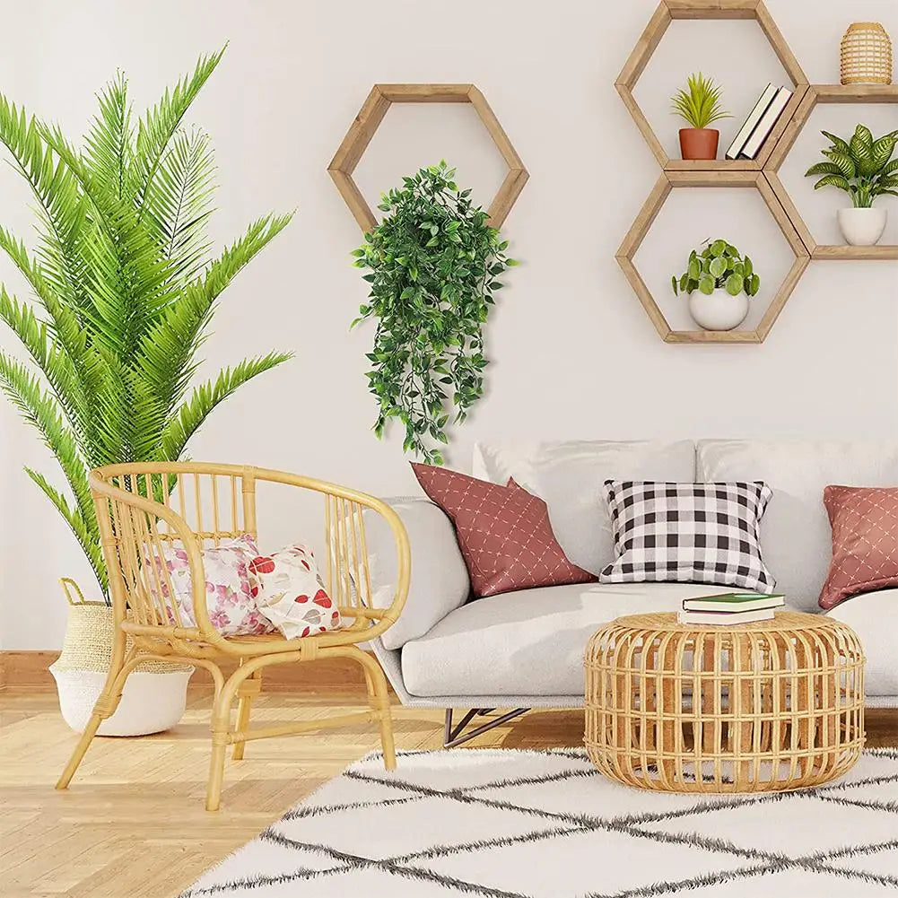 Artificial Hanging Plants Small Fake Potted Plants For Indoor Outdoor Shelf Wall Decor Aesthetic Room Decoration Garden Decor