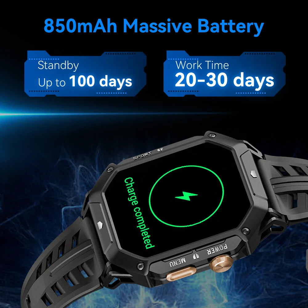 CUBOT X1 Smart Watch 2.13-inch AMOLED Screen, 850mAh Battery, Waterproof Sport smartwatch for Men, Bluetooth Call, Heart Rate