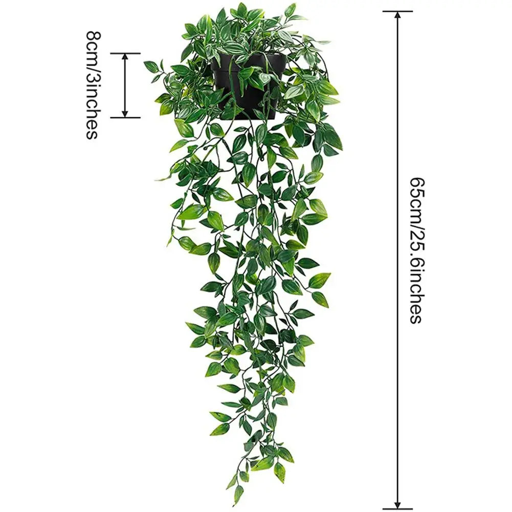 Artificial Hanging Plants Small Fake Potted Plants For Indoor Outdoor Shelf Wall Decor Aesthetic Room Decoration Garden Decor