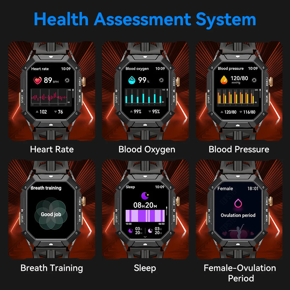 CUBOT X1 Smart Watch 2.13-inch AMOLED Screen, 850mAh Battery, Waterproof Sport smartwatch for Men, Bluetooth Call, Heart Rate