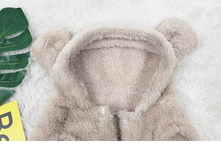Pug French Bulldog Clothes Dog Cute Winter Clothes Pet Fleece-Lined Thickened Thermal Clothes Take French Bulldog Bichon Teddy