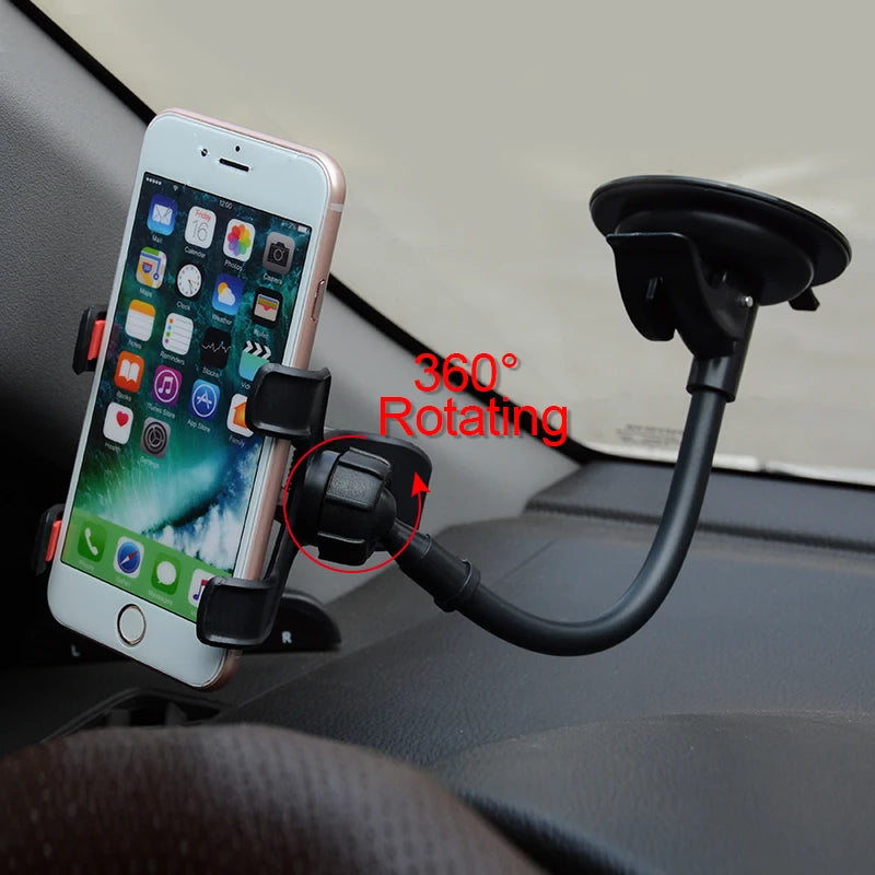 Phone Car Holder Flexible 360 Degree Rotation Car Mount tripod Mobile Phone Holder For Smartphone Car Phone Holder Support GPS