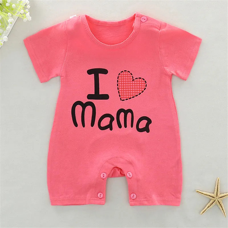 Summer Baby Jumpsuit Short Sleeved 100% Cotton Cute Newborn Boys Girls Romper Baby Jumpsuit Kid Clothes Children's Clothing