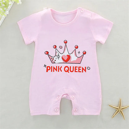 Summer Baby Jumpsuit Short Sleeved 100% Cotton Cute Newborn Boys Girls Romper Baby Jumpsuit Kid Clothes Children's Clothing