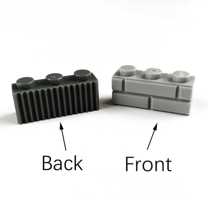 60pcs DIY Building Blocks Thick wall Figures Bricks 1x3 Dots Educational Creative Size Compatible With Brand Toys for Children
