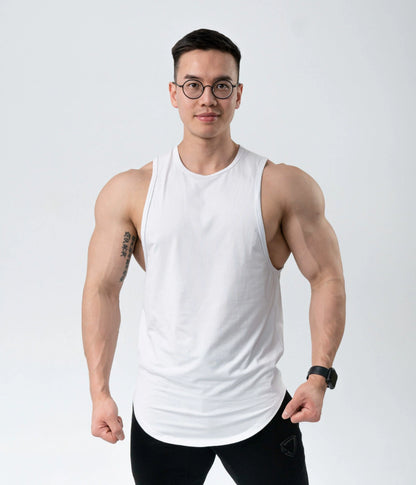Summer New Fitness Vest Men's Stretch Cotton Equipment Muscle Training Brothers Basketball Sports Light Board Sleeveless T-shirt