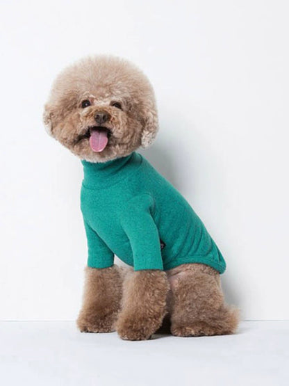 Sniff Pet Dog Cat Autumn and Winter Clothes Teddy/French Bulldog Corgi Brushed Turtleneck Comfortable Casual Sweater