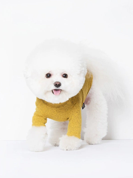 Sniff Pet Dog Cat Autumn and Winter Clothes Teddy/French Bulldog Corgi Brushed Turtleneck Comfortable Casual Sweater