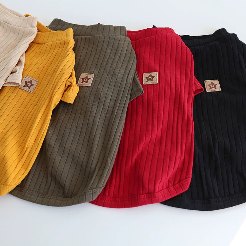 Dog Cotton Sunken Stripe Easiest for Match Obesity Pug Bully Jarre Aero Bull