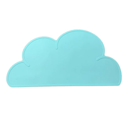Cute Pet Cloud Silicone Placemat Cat Dog Eating Non Slip Splash-Proof Mat Cat Bowl Dog Bowl Waterproof Tray
