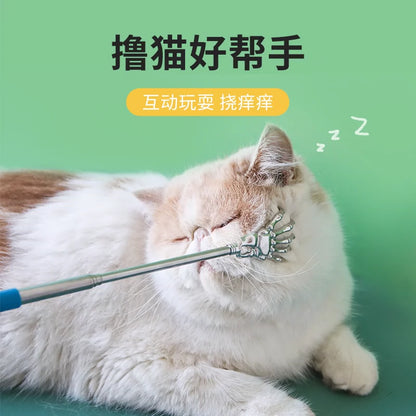 Cat Interactive Rubbing Hair Scratching Cat Scratch an Itch Toy Massage Brush Comb Kitten Back Scratcher Don't Ask for People Handy Gadget
