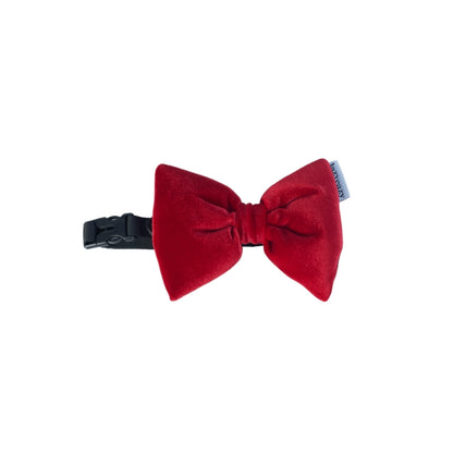 Lazyeazy Pet Kitten Dog Velvet Bow Knot Holiday Bow Tie Atmosphere Adjustable Cotton Filling Cute Photo