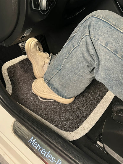 Cute Camellia Anti-Dirty Car Foot Mat for Main Driving Carpet