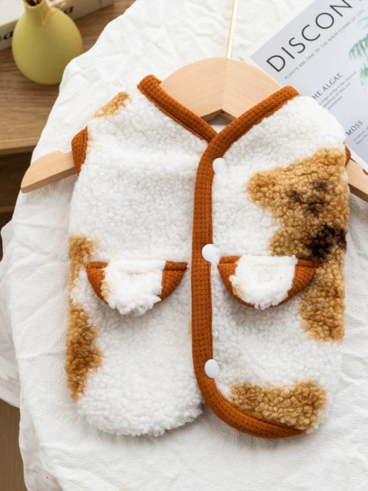 Autumn and Winter Clothing Cashmere Bear Vest Small Size Dogs Pomeranian Dog Clothes Teddy Cat Pet Clothes