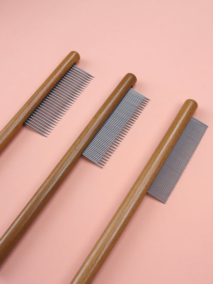 Pet Comb Comb Dogs and Cats Floating Hair Removal Hair Removal Comb Solid Wood Comb Pet Hair Removal Beauty Fleas Removal Comb