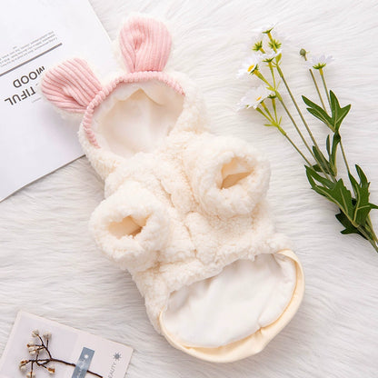 Cute Cat Clothes Autumn and Winter Thickened Kitten Blue Cat Kittens Ragdoll Hairless Cat Pet Winter Clothing