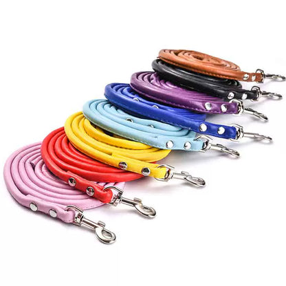 Dog Hand Holding Rope Small Size Dogs Teddy/Pomeranian Bichon Cute Delicate PU Leather Rope Diamond Collar Soft Neutral