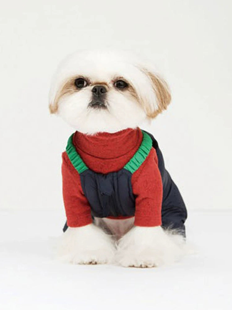 Sniff Pet Dog Cat Autumn and Winter Clothes Teddy/French Bulldog Corgi Brushed Turtleneck Comfortable Casual Sweater