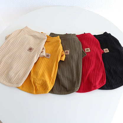 Dog Cotton Sunken Stripe Easiest for Match Obesity Pug Bully Jarre Aero Bull