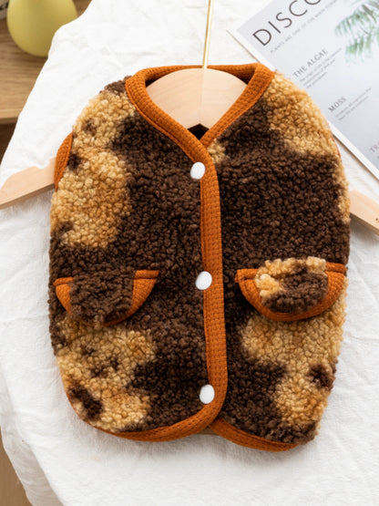 Autumn and Winter Clothing Cashmere Bear Vest Small Size Dogs Pomeranian Dog Clothes Teddy Cat Pet Clothes