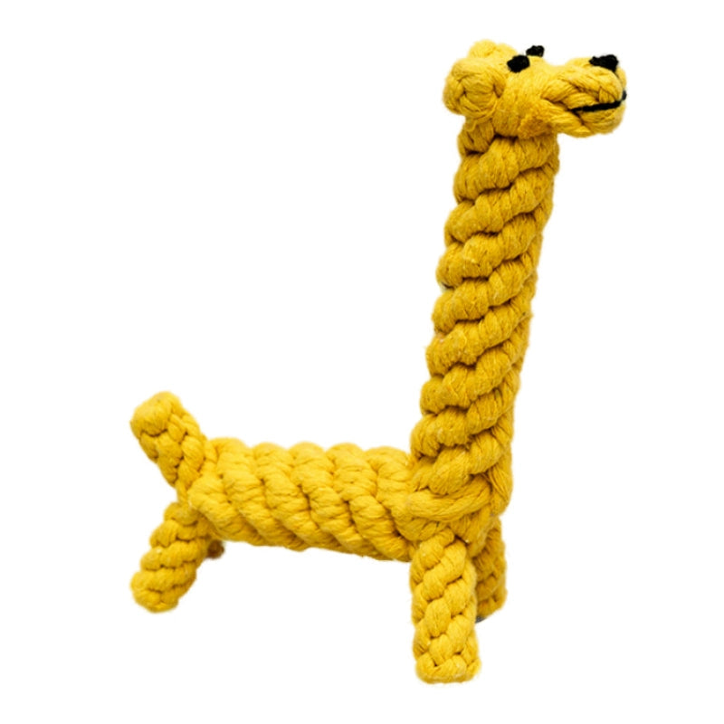 Dog Bite-Resistant Toys Cord Teether Dog Chewing Rope Pet Tug of War String Puppy Bichon Teddy Small Dog Dog Bends and Hitches