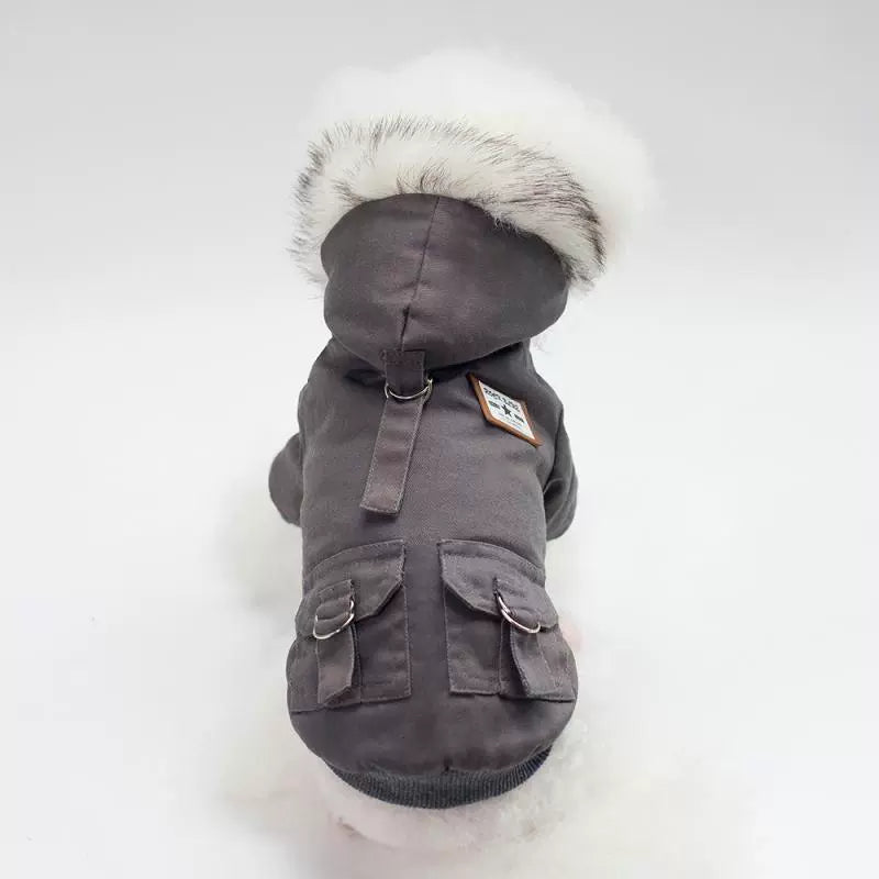Teddy Winter Warm Two-Legged Military Pet Dog