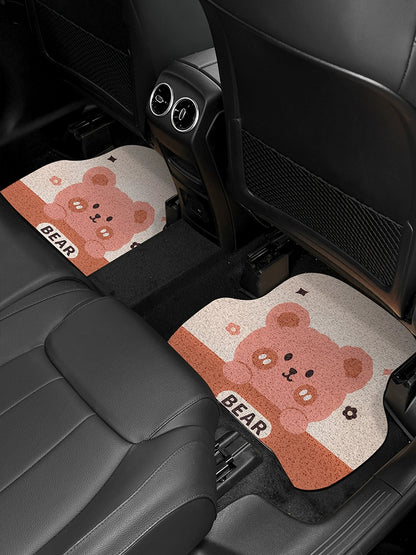 Cute Cartoon High-End Anti-Dirty Girl Car Foot Mat