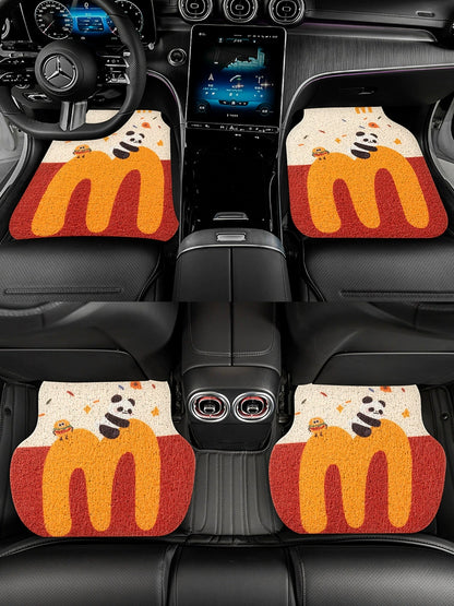 Silk Loop Main Driving Anti-Dirty Cute General Car Foot Mat