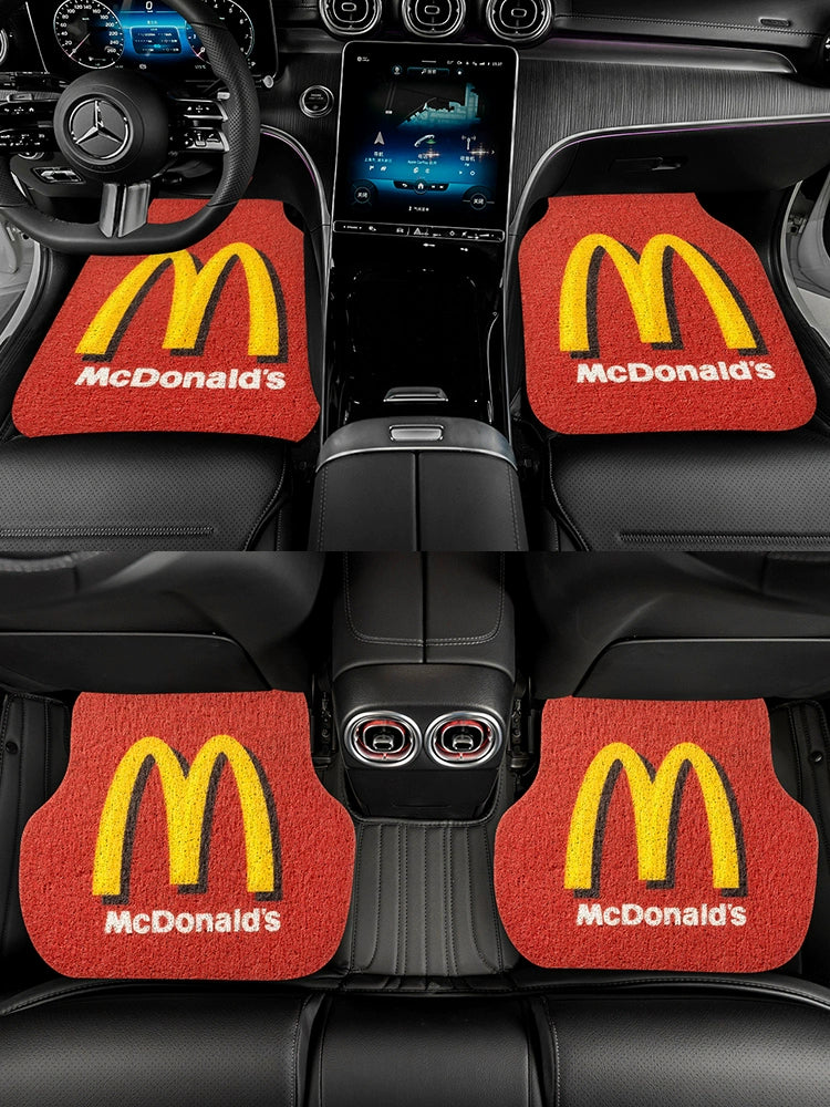 Silk Loop Main Driving Anti-Dirty Cute General Car Foot Mat