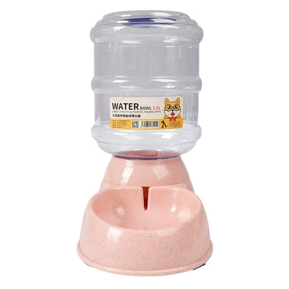 Large Capacity Dog Food Bucket Water Fountain Cat Water Fountain Automatic Pet Feeder Water Feeding 3.8L Cat Bowl Dog Basin