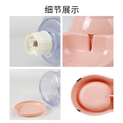 Large Capacity Dog Food Bucket Water Fountain Cat Water Fountain Automatic Pet Feeder Water Feeding 3.8L Cat Bowl Dog Basin