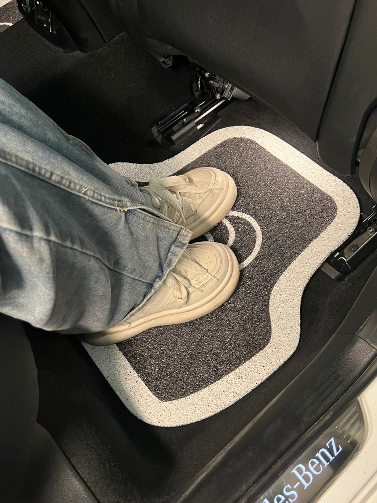 Cute Camellia Anti-Dirty Car Foot Mat for Main Driving Carpet