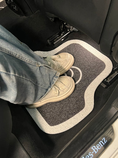 Cute Camellia Anti-Dirty Car Foot Mat for Main Driving Carpet