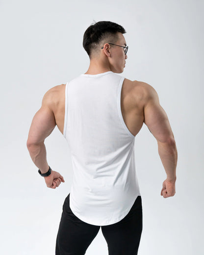 Summer New Fitness Vest Men's Stretch Cotton Equipment Muscle Training Brothers Basketball Sports Light Board Sleeveless T-shirt