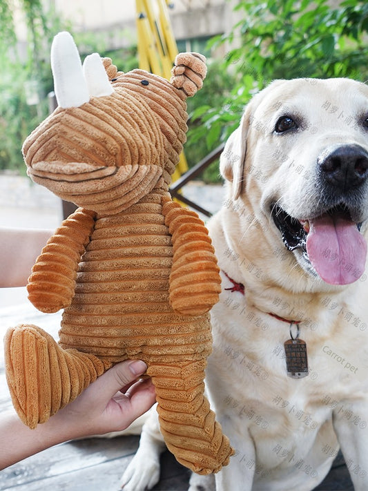 Pet Dog Toy Large Sound Muppet Toy Bite-Resistant Stuffed Labrador Golden Retriever Relieving Stuffy Molar