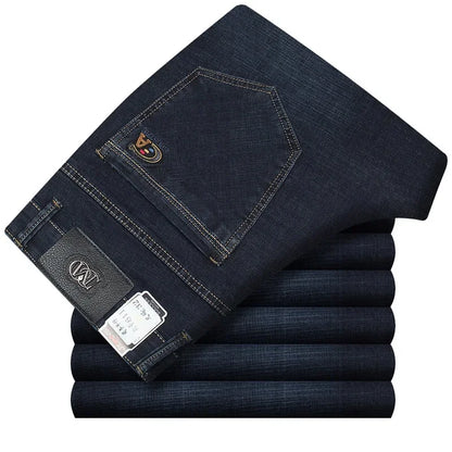 Black Jeans Men Stretch Brand Denim Trousers Male Pants Cowboys Elastic Extra Long Jeans Plus Size Blue Big Tall Mens Clothing