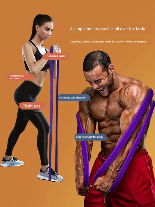 Elastic Band Fitness Men Resistance Band Tension Band Strength Training Booster Stripe Pull-Ups Auxiliary Strap Women Elastic String