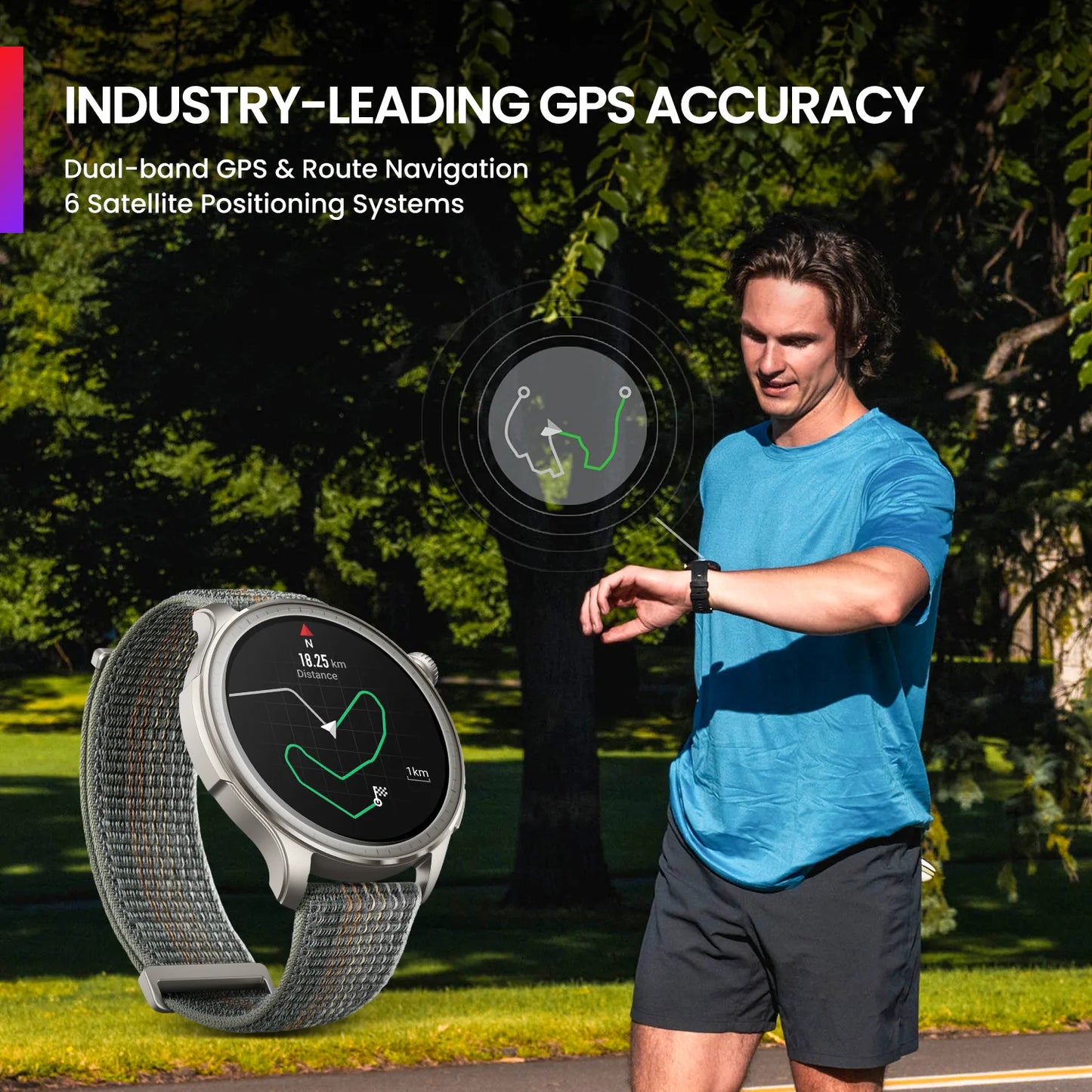 [World Premiere] New Amazfit Balance Smart Watch Large 1.5" AMOLED Display 6 Satellite Positioning Systems Smartwatch