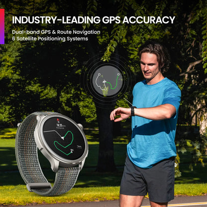 [World Premiere] New Amazfit Balance Smart Watch Large 1.5" AMOLED Display 6 Satellite Positioning Systems Smartwatch
