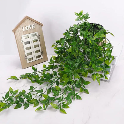 Artificial Hanging Plants Small Fake Potted Plants For Indoor Outdoor Shelf Wall Decor Aesthetic Room Decoration Garden Decor