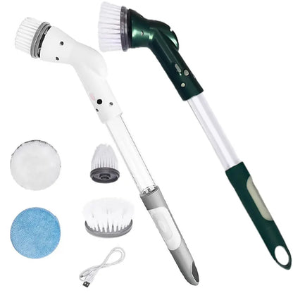 6 In 1 Electric Cleaning Brush Electric Spin Cleaning Scrubber Electric Cleaning Tools Kitchen Bathroom Cleaning Gadgets