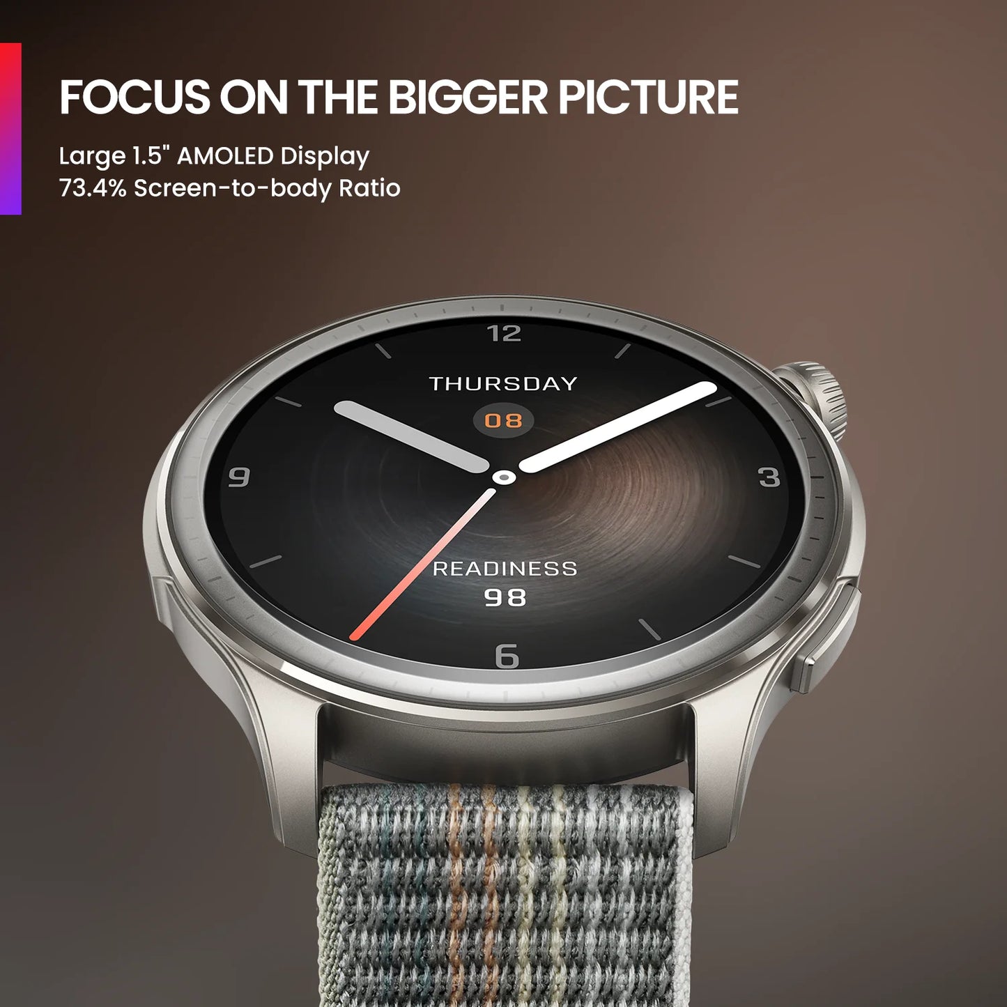 [World Premiere] New Amazfit Balance Smart Watch Large 1.5" AMOLED Display 6 Satellite Positioning Systems Smartwatch