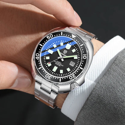 QINGXIYA Mens Watches Top Brand Luxury Stainless Steel Waterproof Luminous Date Big Dial Quartz Watch for Men Relogio Masculino